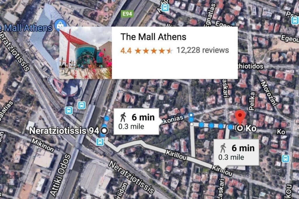 Air Conditioned Studio In Quite Garden With Barbecue Athen Exterior foto